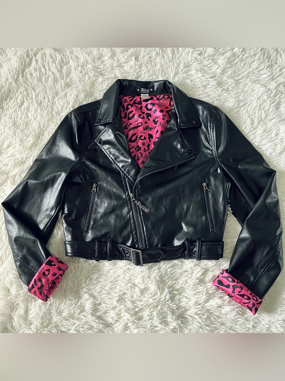 Y2K Abbey Dawn Leather Jacket